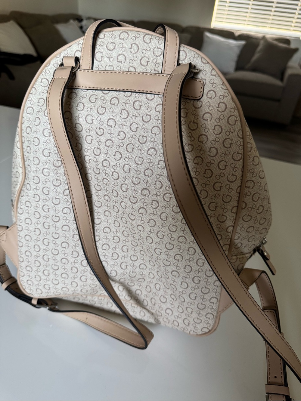 GUESS Backpack Brown / Beige - Picture 7 of 7